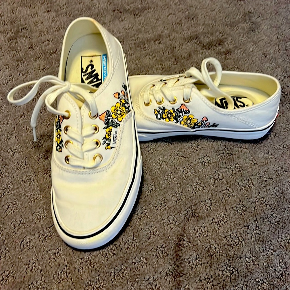 Floral mushroom vans